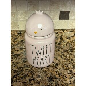Rae Dunn Pink Tweet Easter Canister Jar
